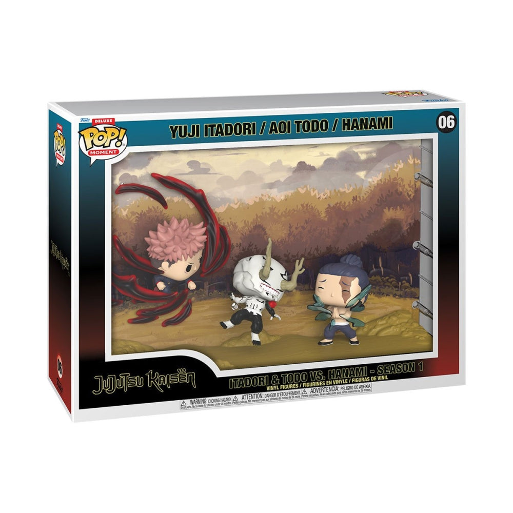 Jujutsu Kaisen Itadori &amp; Todo vs Hanami - Season 1 Deluxe Funko Pop! Moment
