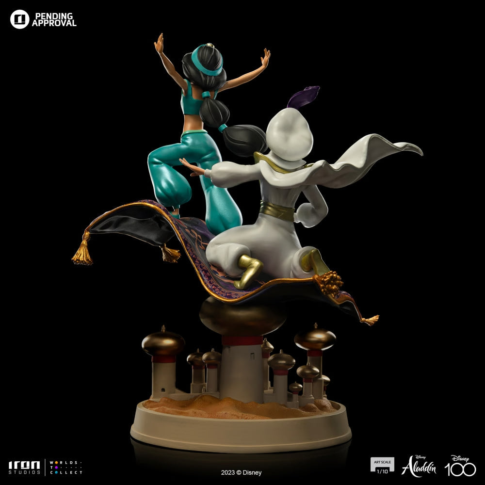 Statue Aladdin and Jasmine - Disney 100TH - Aladdin - Art Scale 1/10