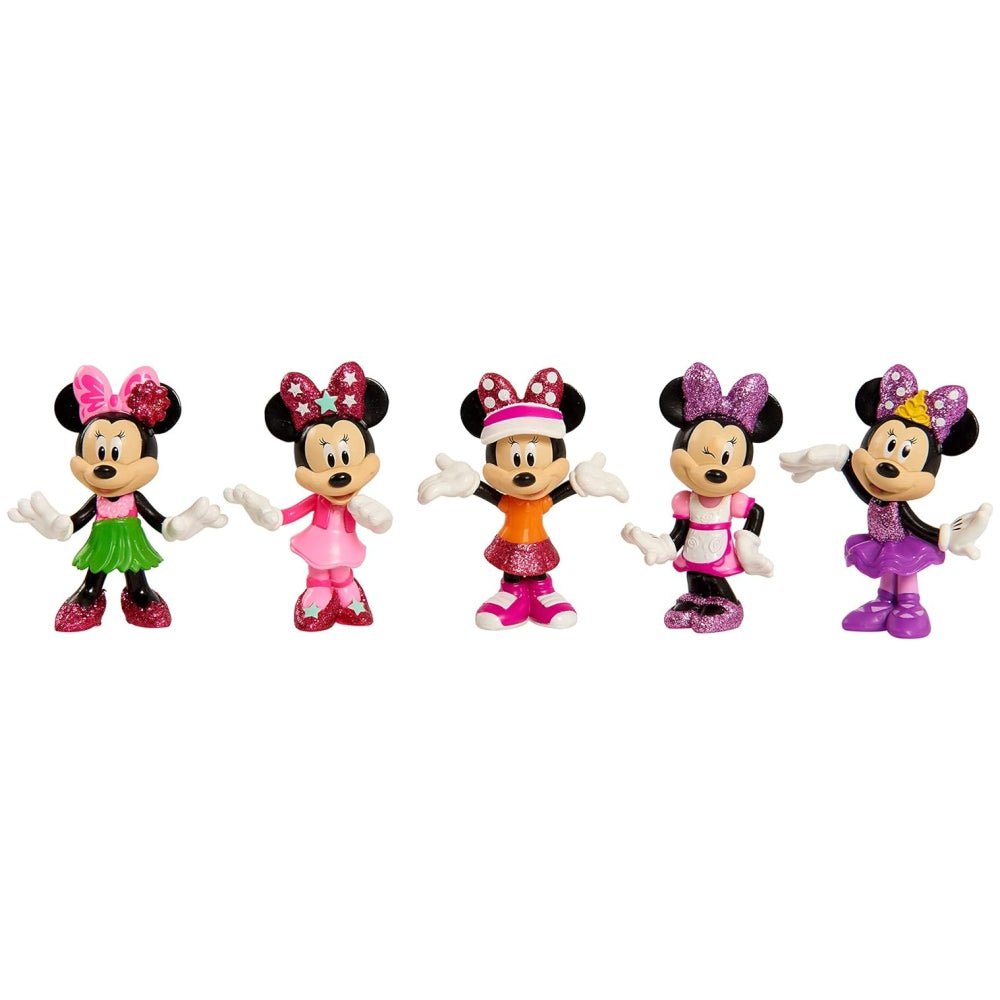 Disney Junior Minnie Mouse 3-inch Collectible Figure Set, 5 Piece Set