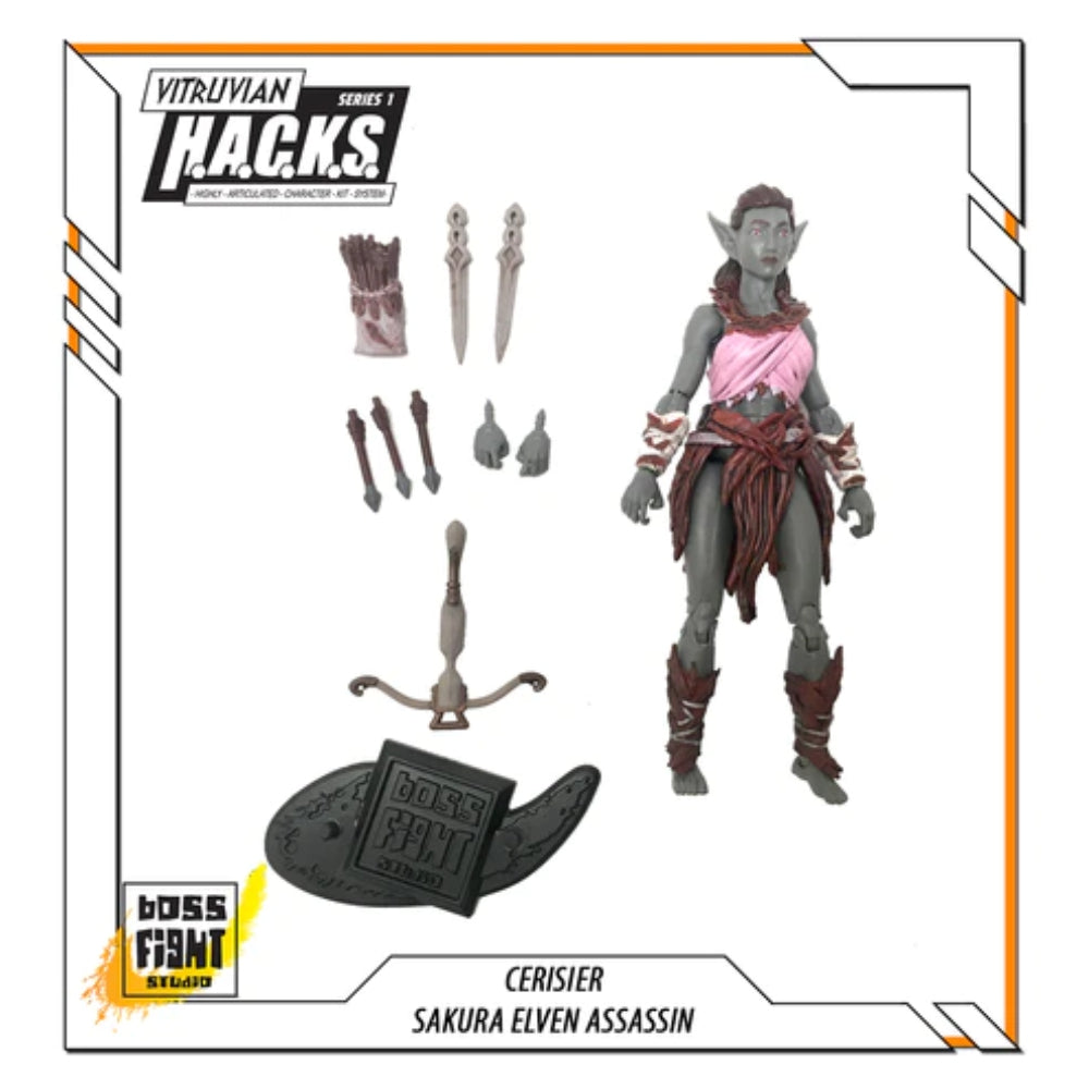 Vitruvian H.A.C.K.S. Action Figure: Cerisier - Sakura Elven Assassin