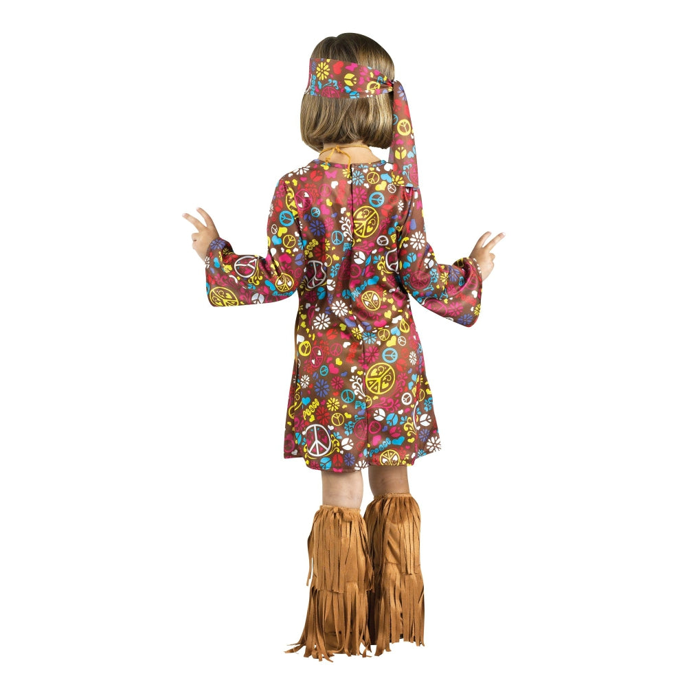 Fun World Peace &amp; Love Hippie Toddler Costume, 3T-4T