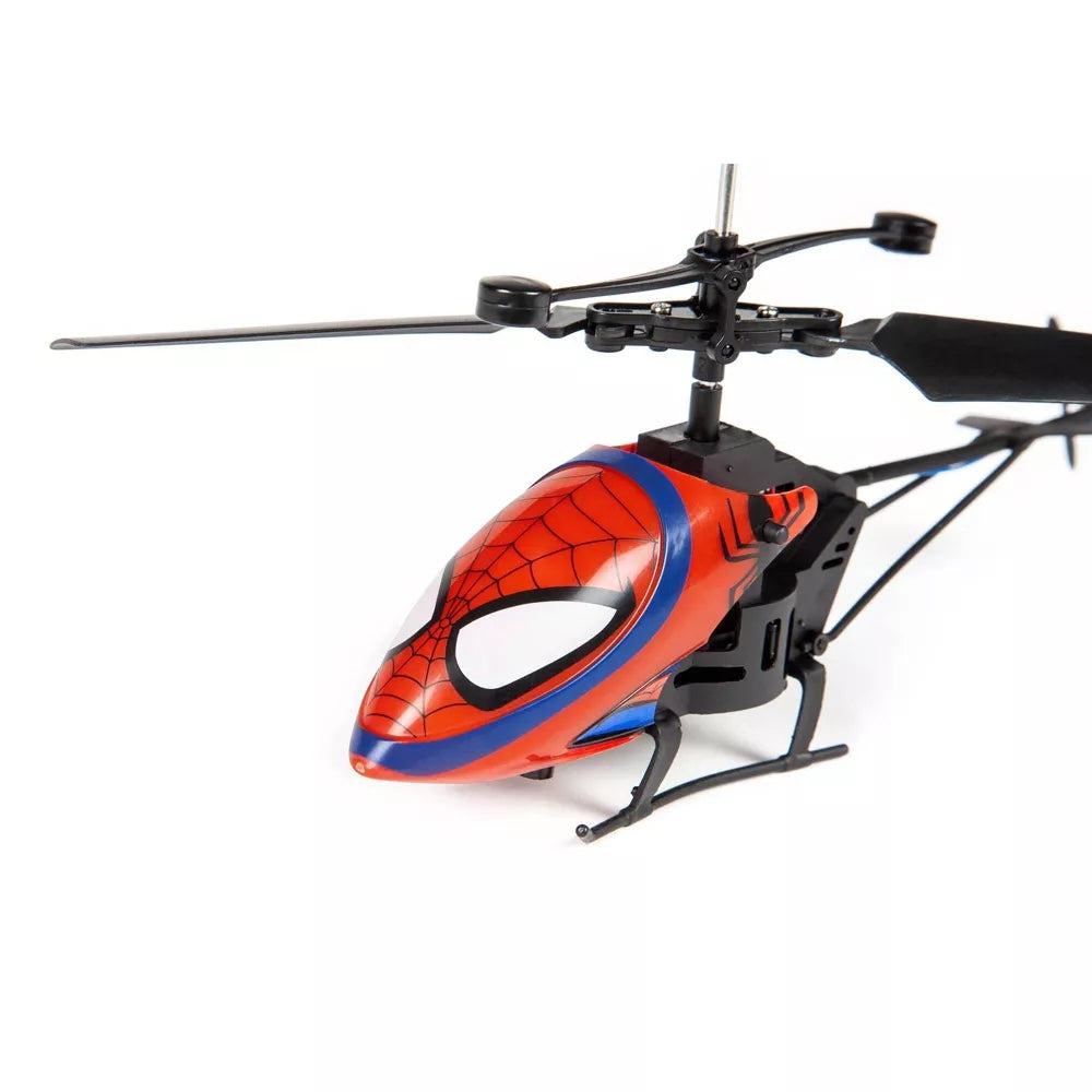 Marvel Spider-Man 2CH IR Remote Control Helicopter | Electric RC Toy with LED Lights & Motion Sensor