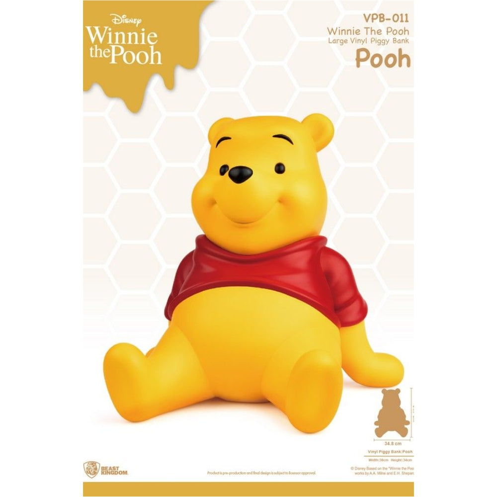 WINNIE THE POOH LARGE VINYL PIGGY BANK POOH