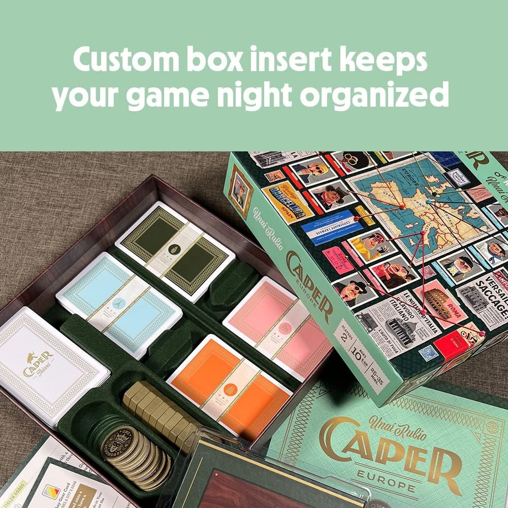 Caper Europe - A Strategic Drafting Board Game for Two Players by Keymaster