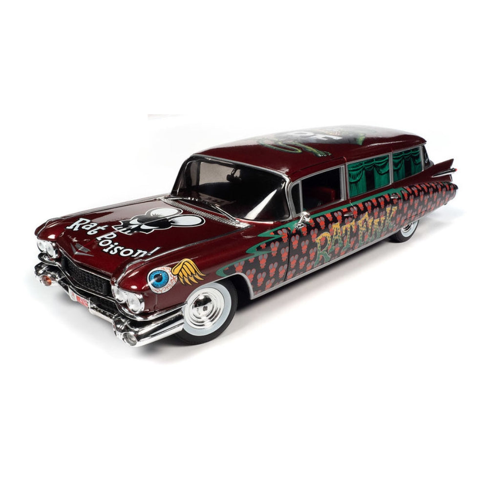 Auto World 1:18 1959 Cadillac Eldorado Hearse – Rat Fink