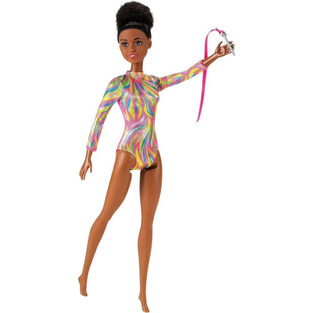 Barbie Rhythmic Gymnast Brunette Doll (12-in), Great Gift for Ages 3 Years Old &amp; Up