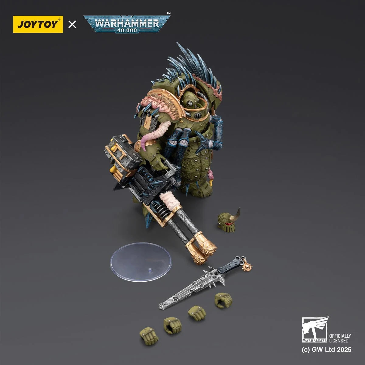 Joy Toy Warhammer 40K Death Guard Blightlord Terminator Reaper Autocannon Figure