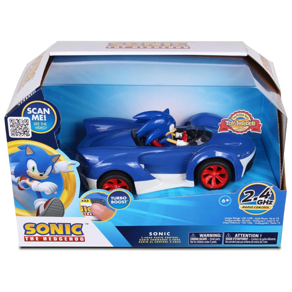 NKOK Team Sonic Racing RC Car – 2.4GHz Remote Control Sonic Vehicle with Turbo Boost & Working Lights