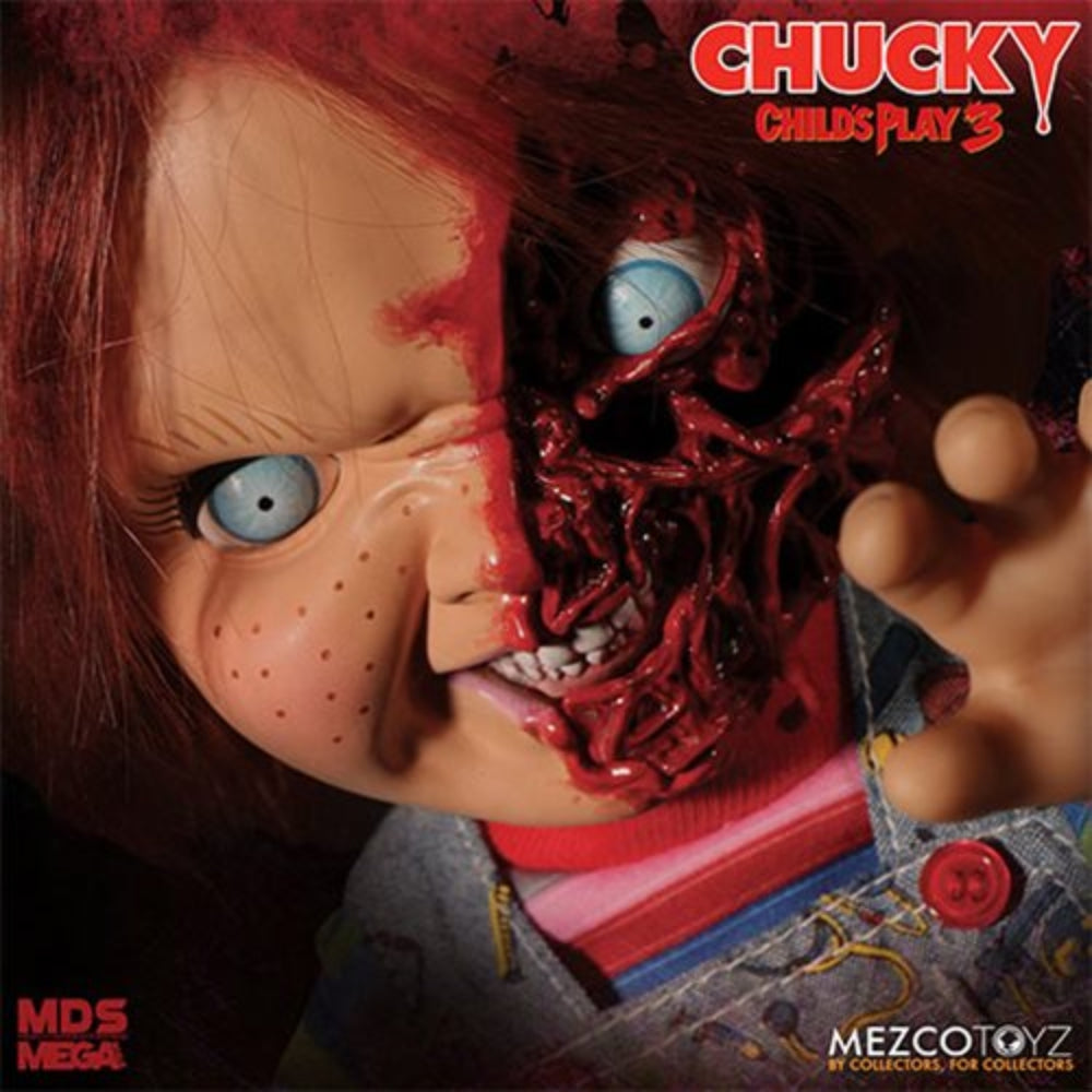 Child&#39;s Play 3 Pizza Face Chucky Talking Mega-Scale 15-Inch Doll (Re-Run)