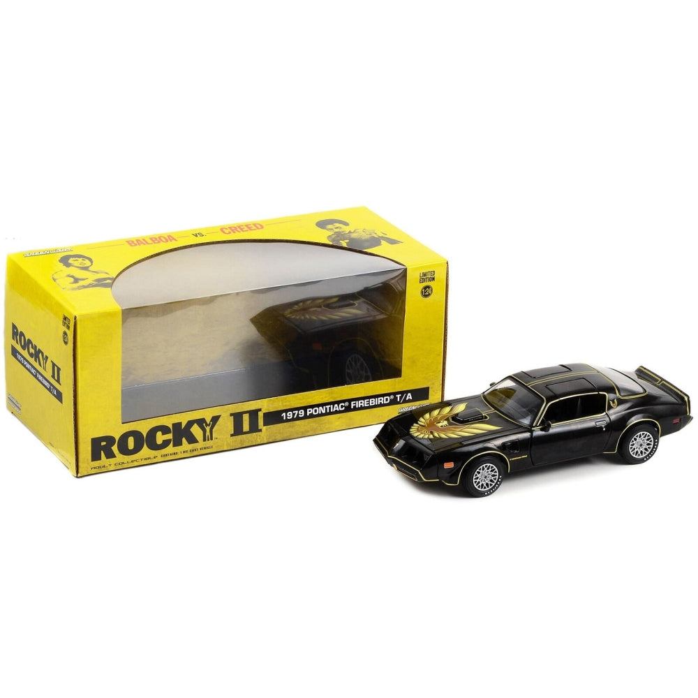 1979 Pontiac Firebird T/A Trans Am Black with Hood Phoenix &quot;Rocky II&quot;