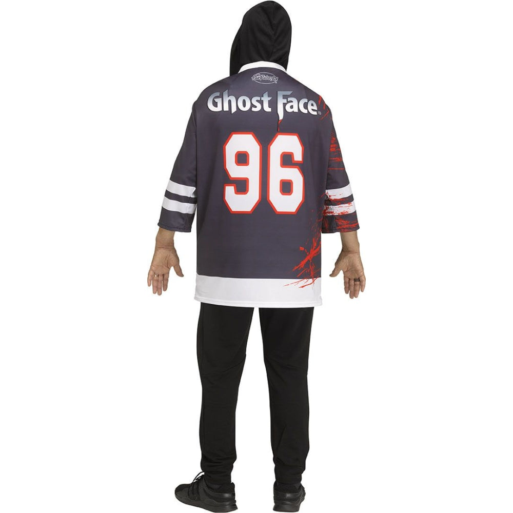 Fun World Ghost Face Horror Jersey &amp; Mask Adult Costume, One Size Fits Most