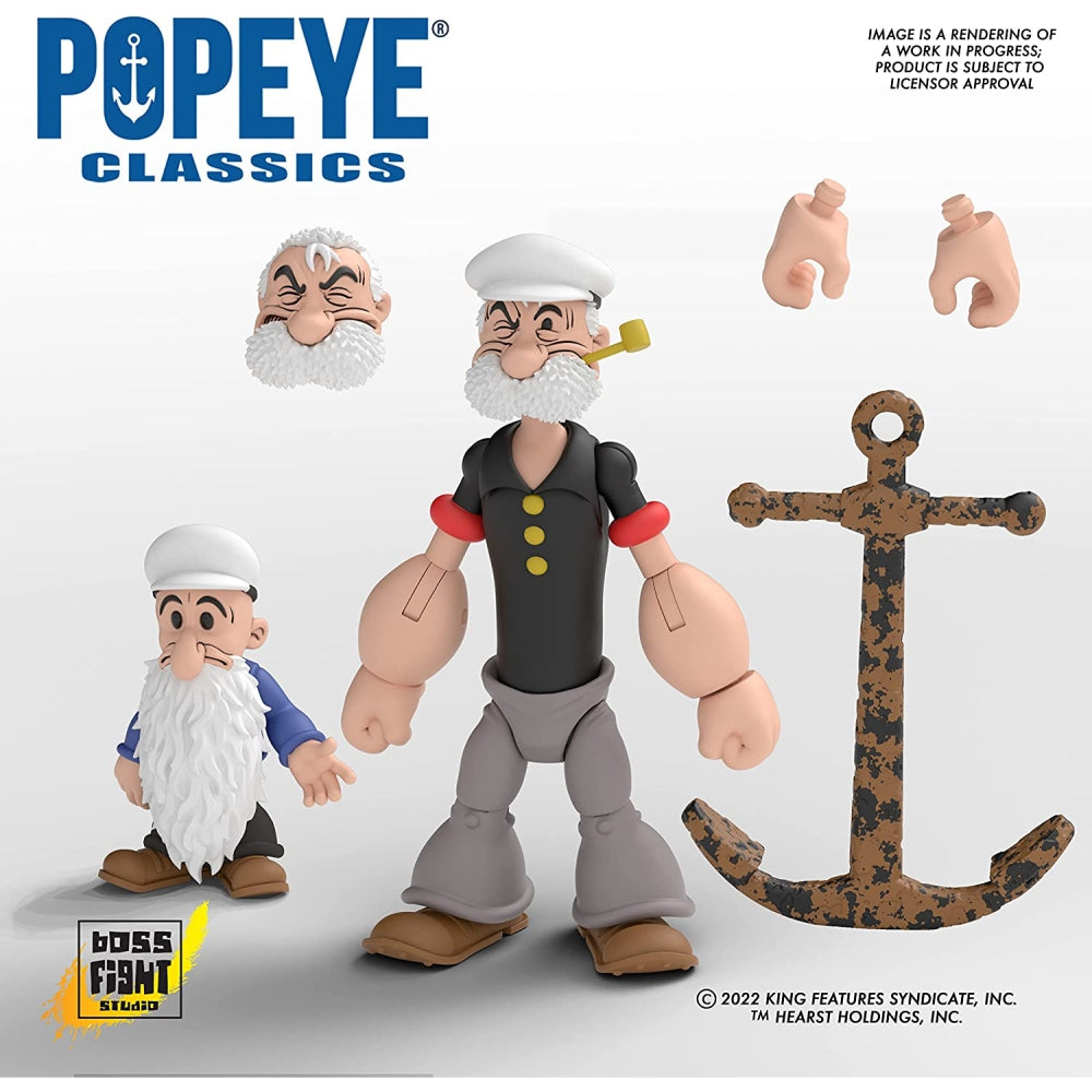 Popeye Classics Action Figure: Poopdeck Pappy