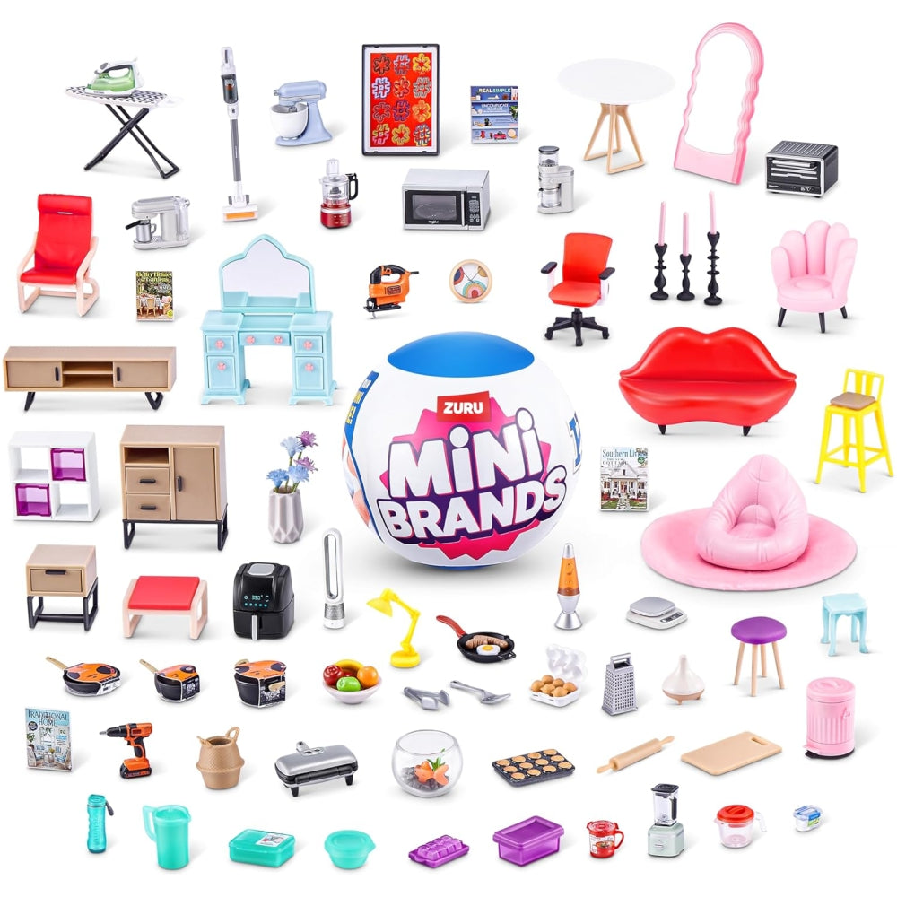ZURU Mini Brands Home Capsule – Mystery Surprise Ball with Home-Themed Mini Collectibles (Blind Packaging)