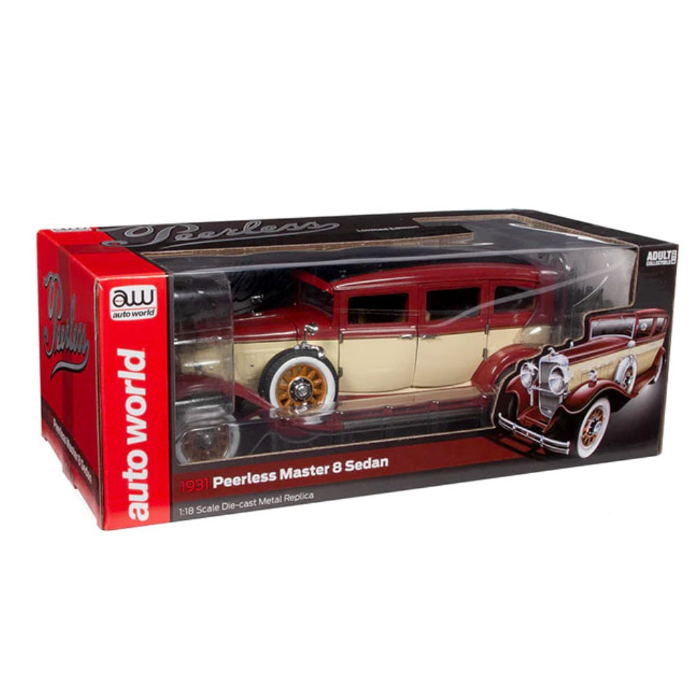 Auto World 1:18 1931 Peerless Master 8 Sedan – Marron and Cream