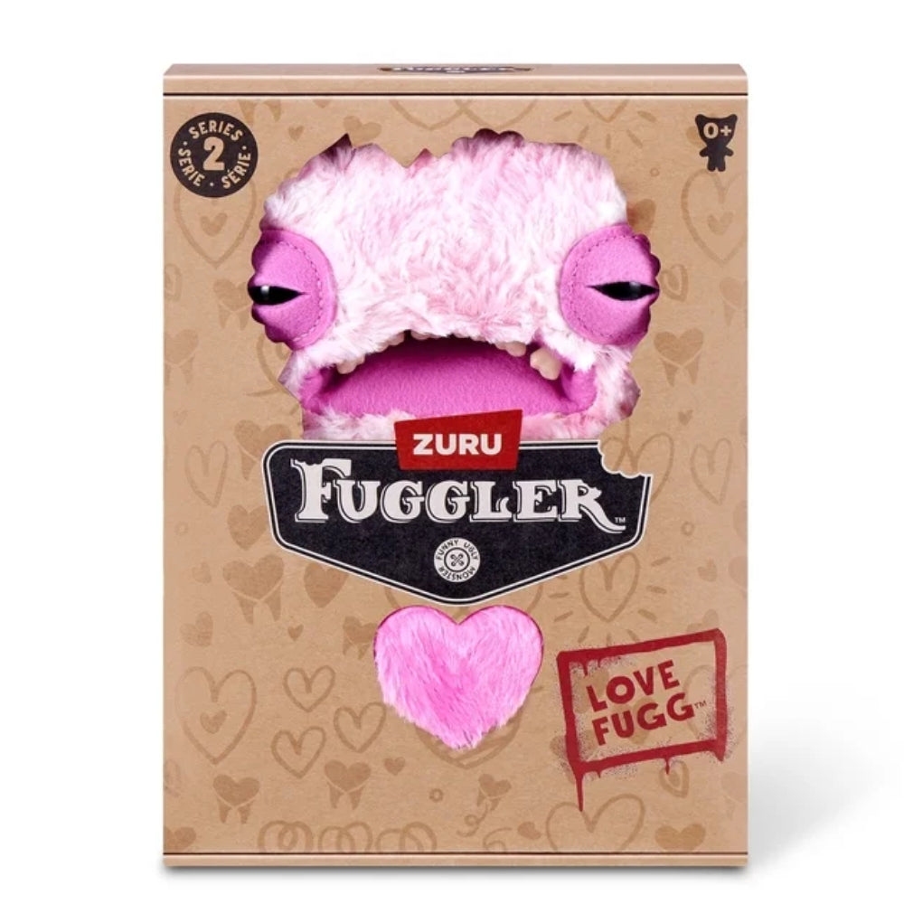 Fuggler Love Fugg Wide Eyes Weirdo Plush – 9 Inch Pink Valentine Collectible