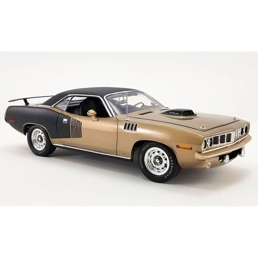 ACME 1:18 1971 PLymouth HEMI Cuda with Vinyl Top – Super Track Pack