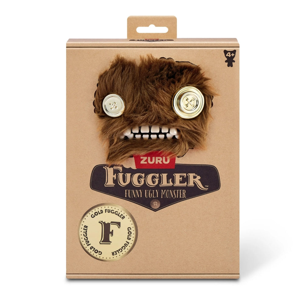 Fuggler Gold Fuggs Grumpy Grumps 9” Plush Toy | Funny Ugly Monster Collectible by ZURU