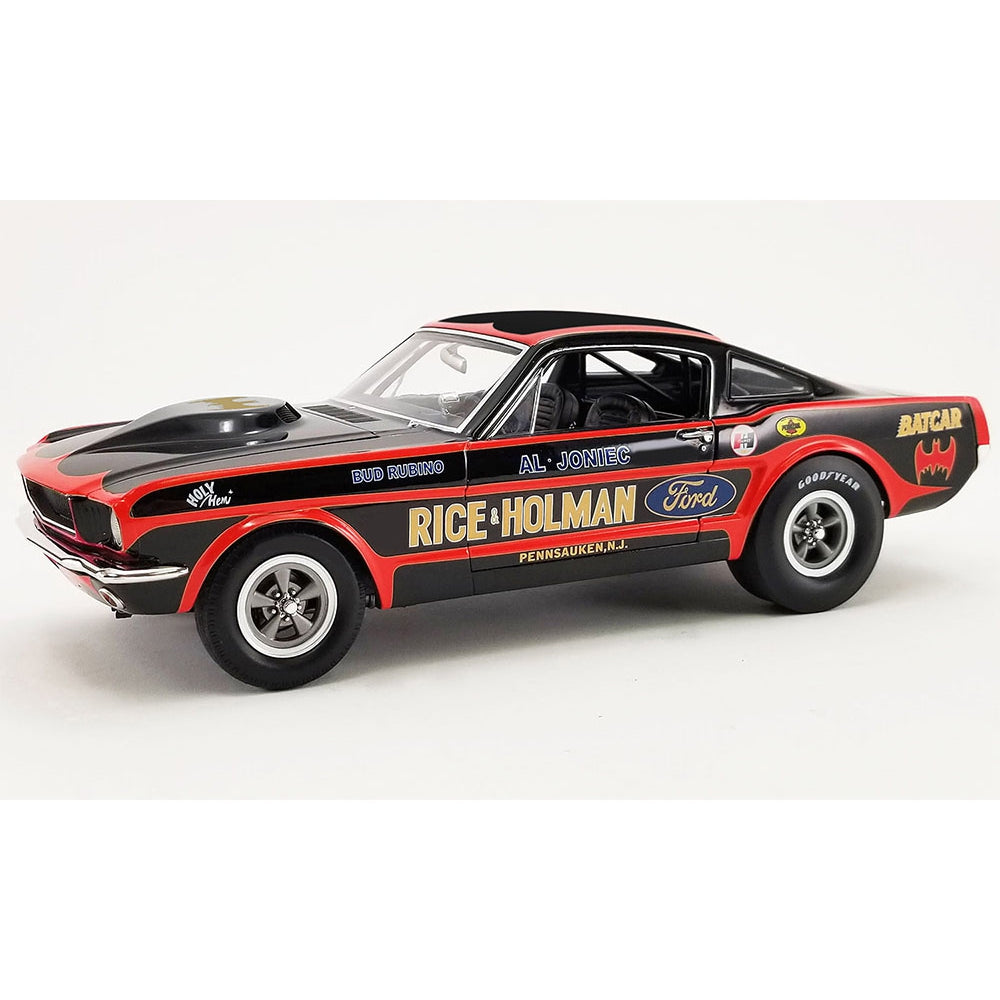 ACME 1:18 1965 Ford Mustang A/FX (Black and Red) – Batcar – Rice &amp; Holman
