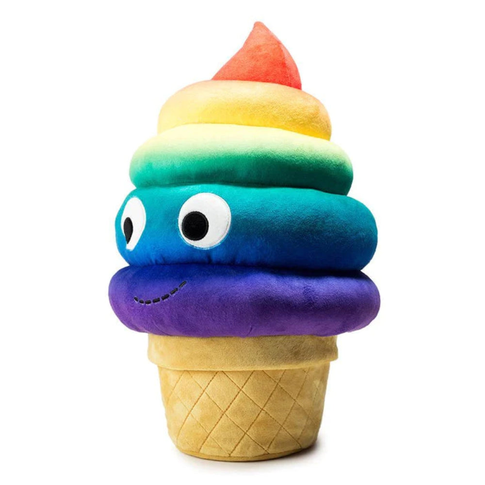 Yummy World Rainbow Soft Serve Sally Ice Cream Cone Plush