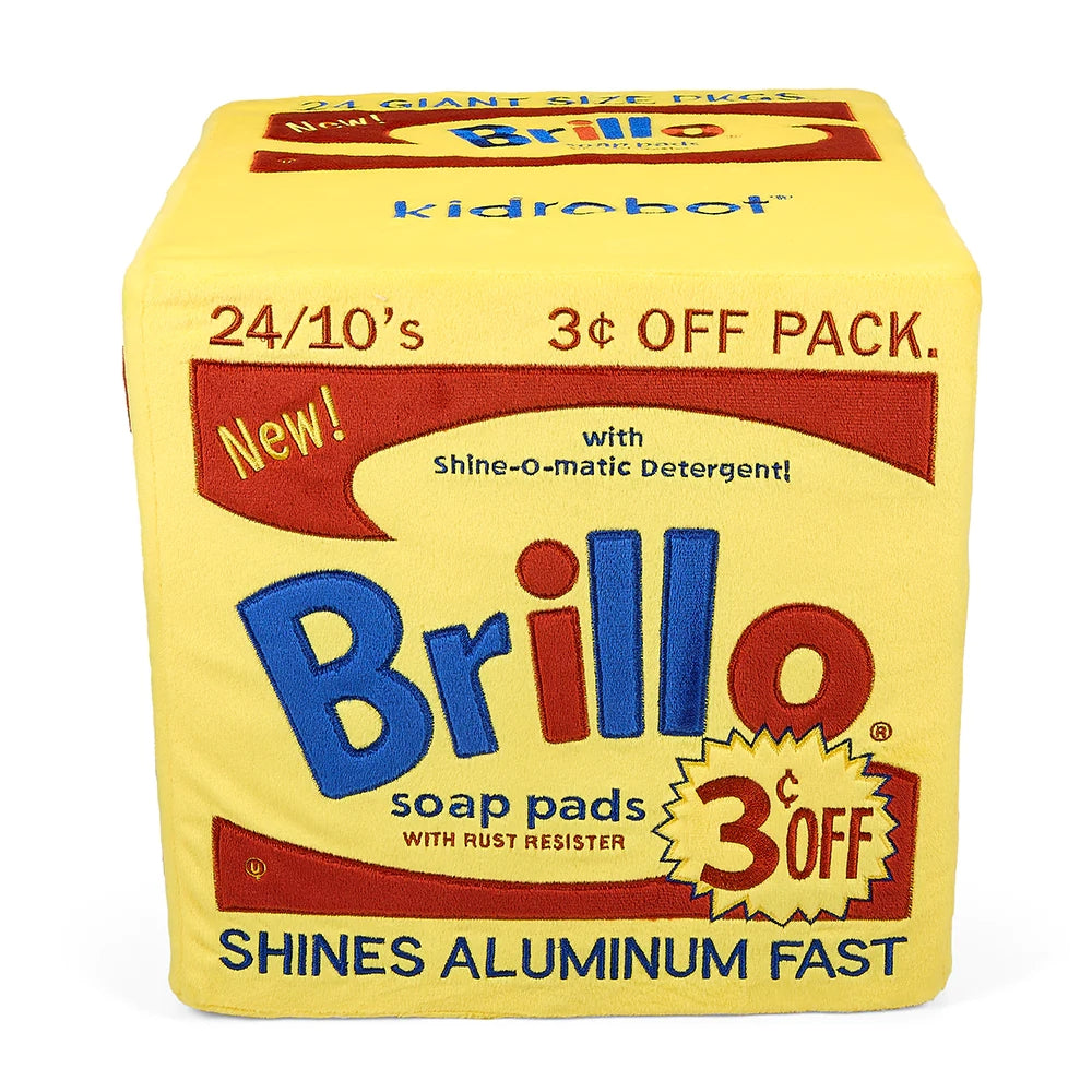 Andy Warhol 12&quot; Yellow Brillo Box Plush