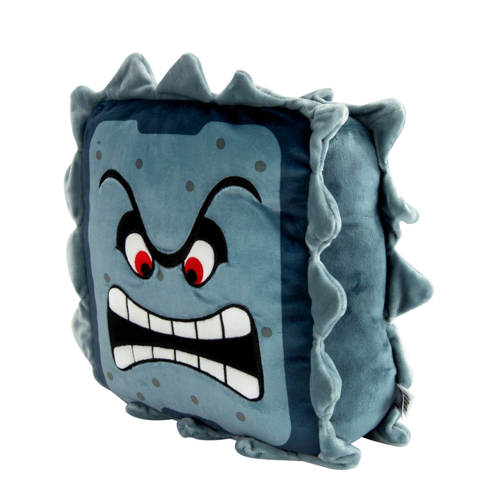 Club Mocchi- Mocchi- Super Mario™ Thwomp Mega Plush Stuffed Toy, 15 inch