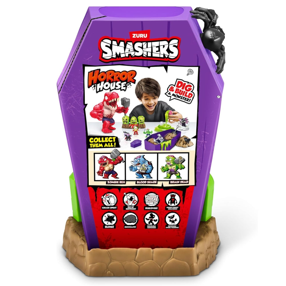 ZURU Smashers Horror House Series 1 (Large) – Mystery Smash & Dig Monster Set with 35+ Surprises (Assorted)