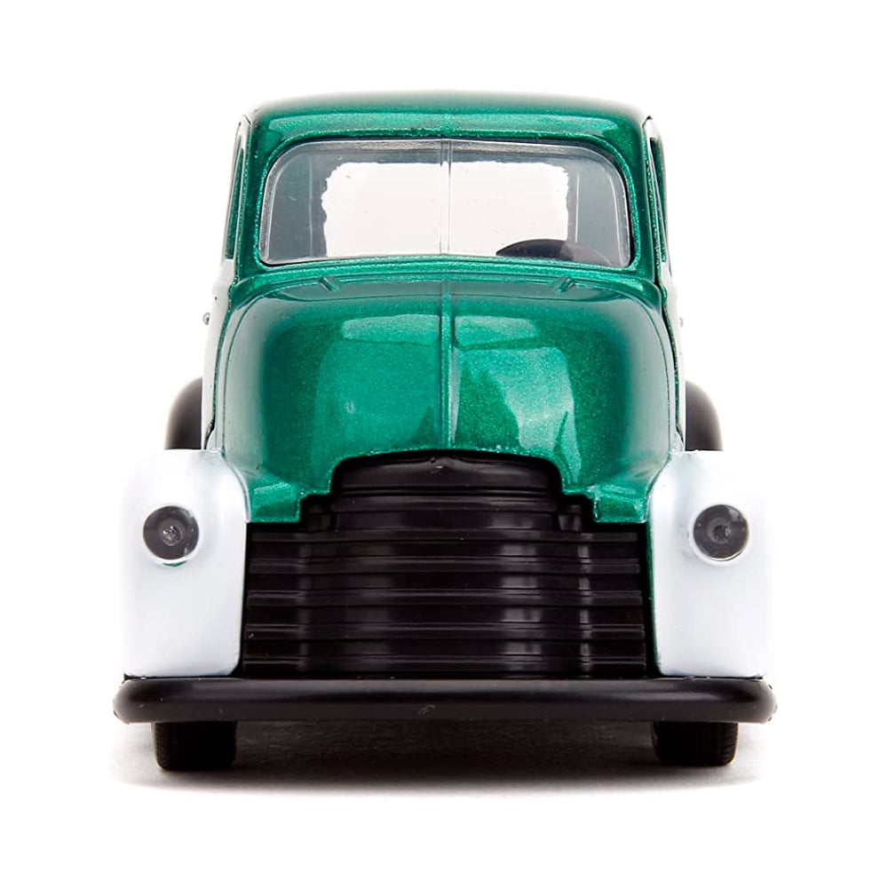 DC Comics 1:32 1952 Chevrolet COE Pickup Die-Cast Car &amp; 1.65&quot; Green Lantern Figure