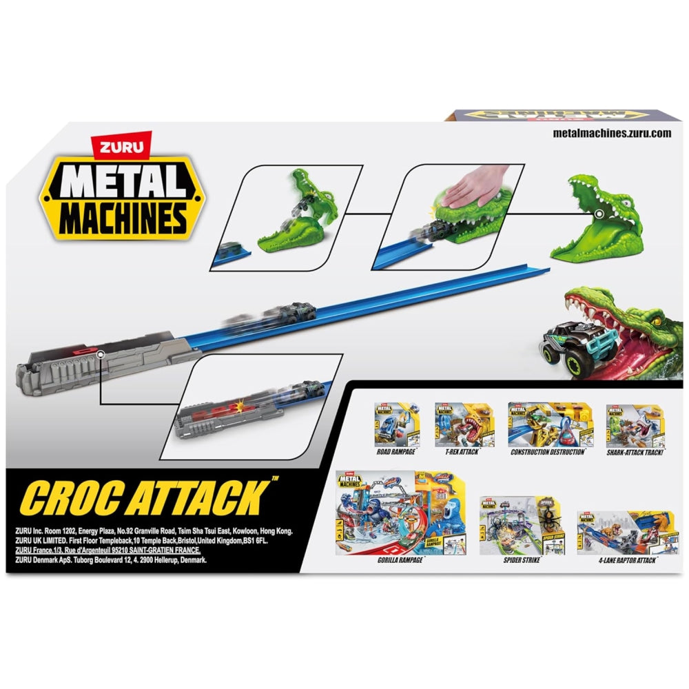 ZURU Metal Machines Croc Attack Playset – Assorted Mini Track Action Toy