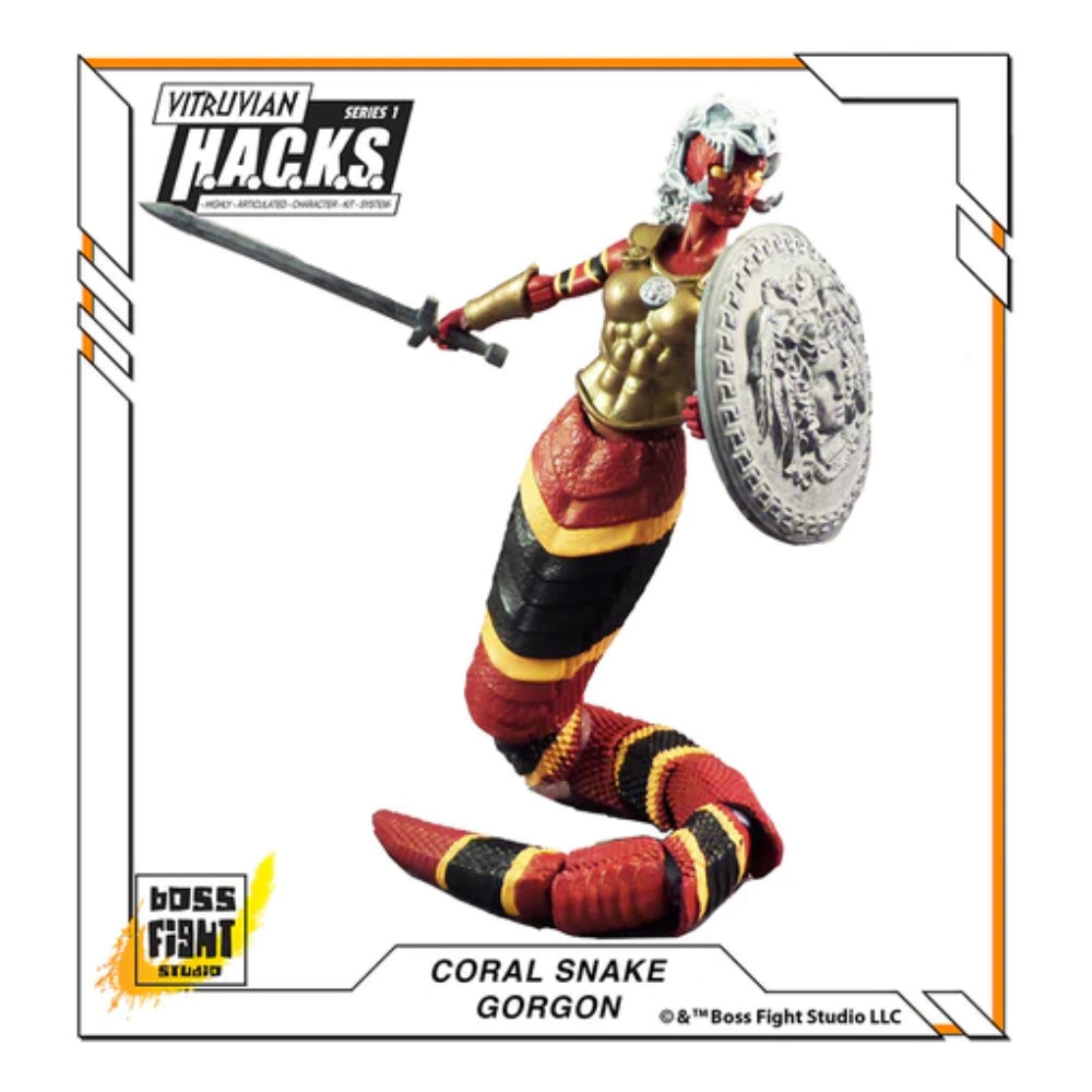 Vitruvian H.A.C.K.S. Action Figure: Coral Snake Gorgon