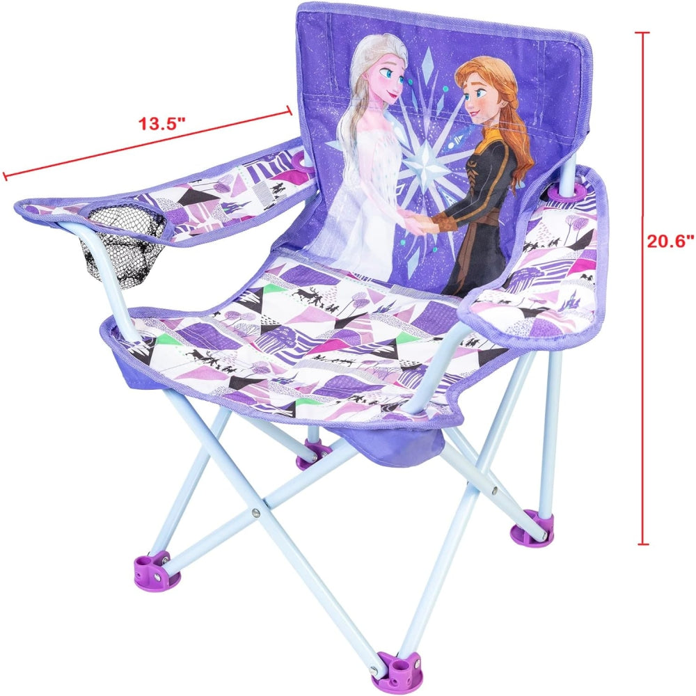 Disney Frozen Kids Chair Foldable for Camping, Sports or Patio with Carry Bag
