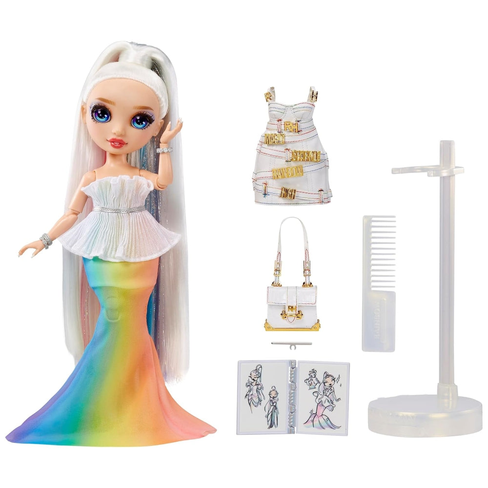 Rainbow High Fantastic Fashion Amaya Raine Doll – 11” Fashion Doll Playset with 2 Outfits & Accessories (Assorted)