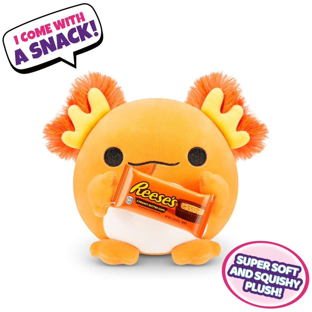 ZURU Snackles Small Plush – 5.5” Snack-Loving Stuffed Animal (Assorted)