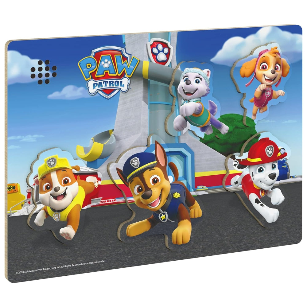 SPIN MASTER GAMES Spin Master PAW Patrol Chunky Wood Sound Puzzle