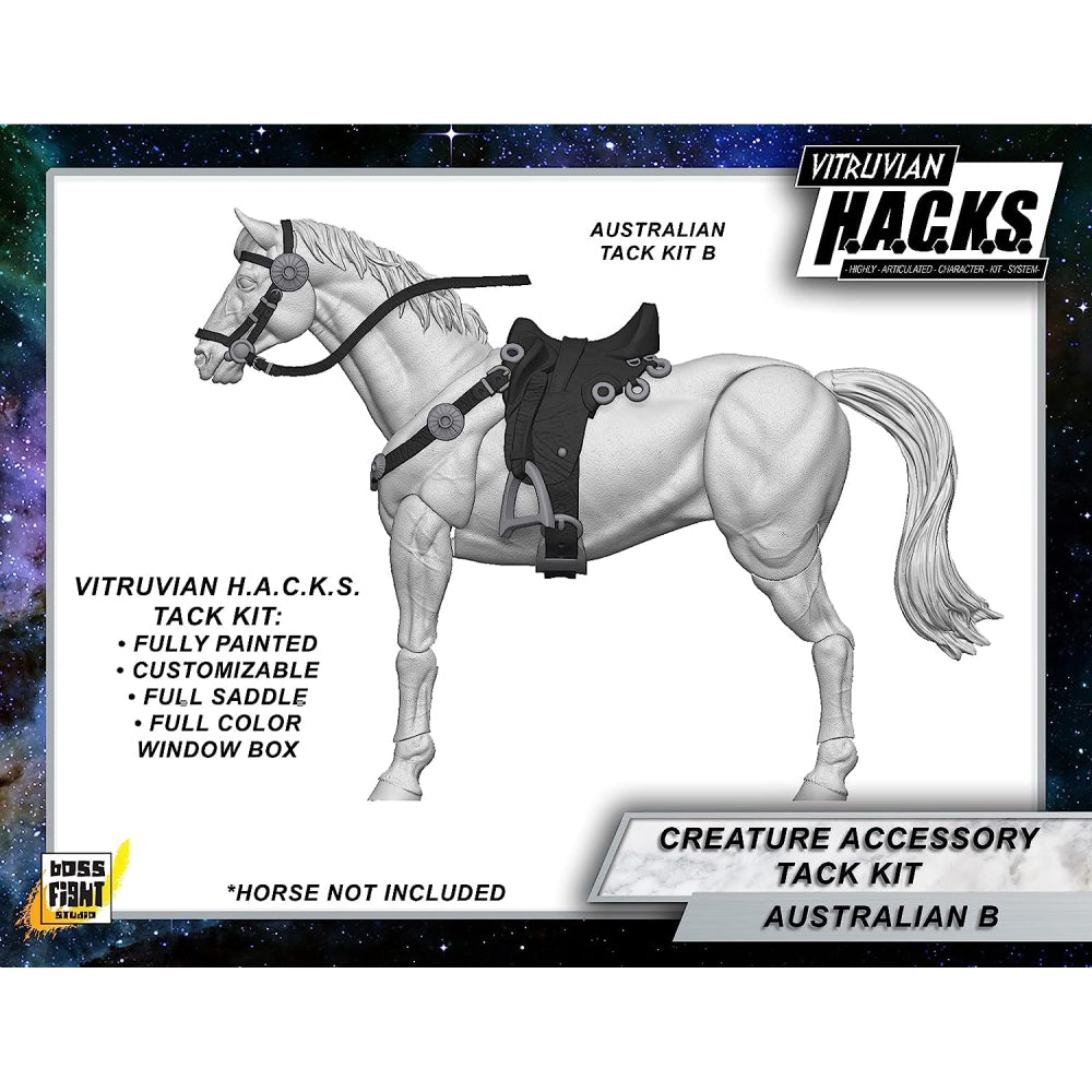 Boss Fight Studio Mighty Steeds: Australian Tack Kit, Black