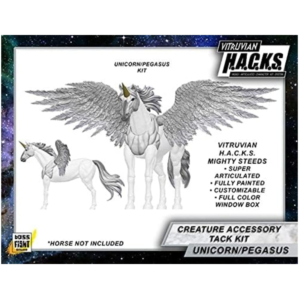 Boss Fight Studio Mighty Steeds: Bright Pegasus and Unicorn Creature Kit