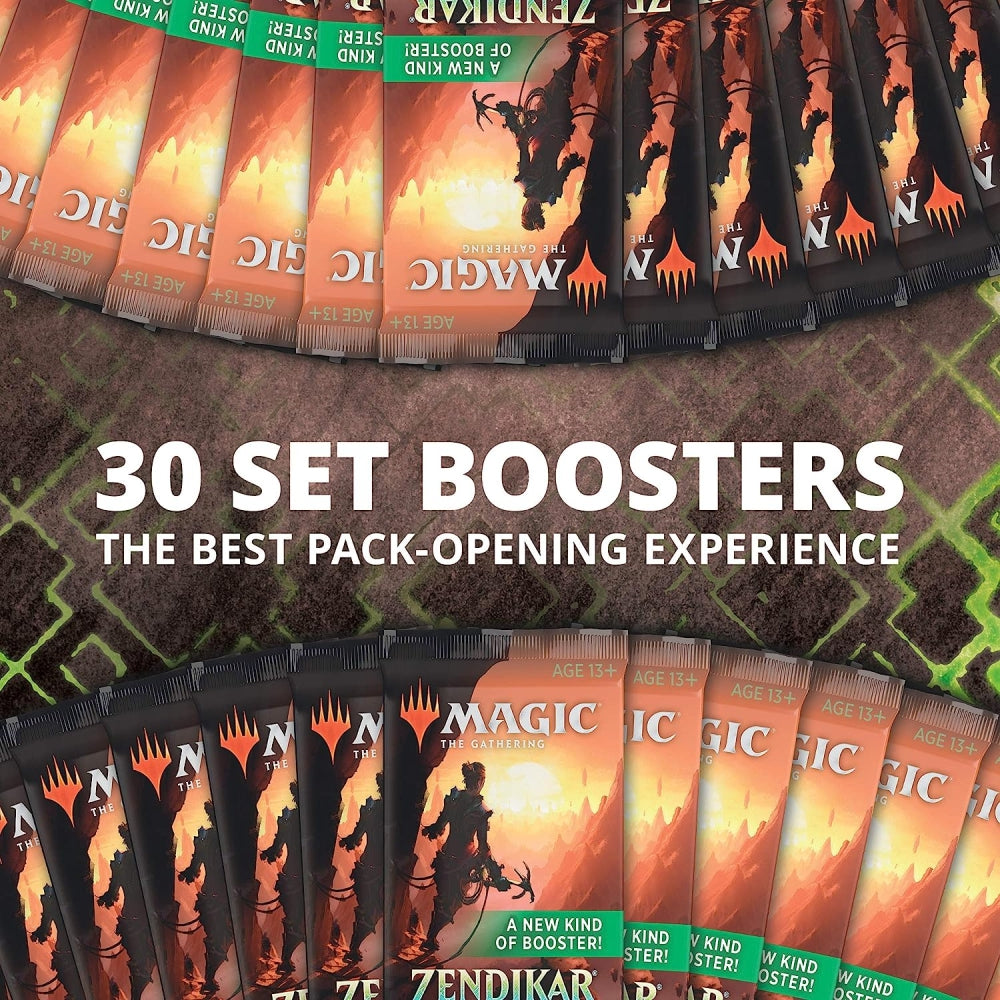 magic the gathering zendikar rising set booster box Magic: The Gathering Zendikar Rising Set Booster Box | 30 Packs (360 C