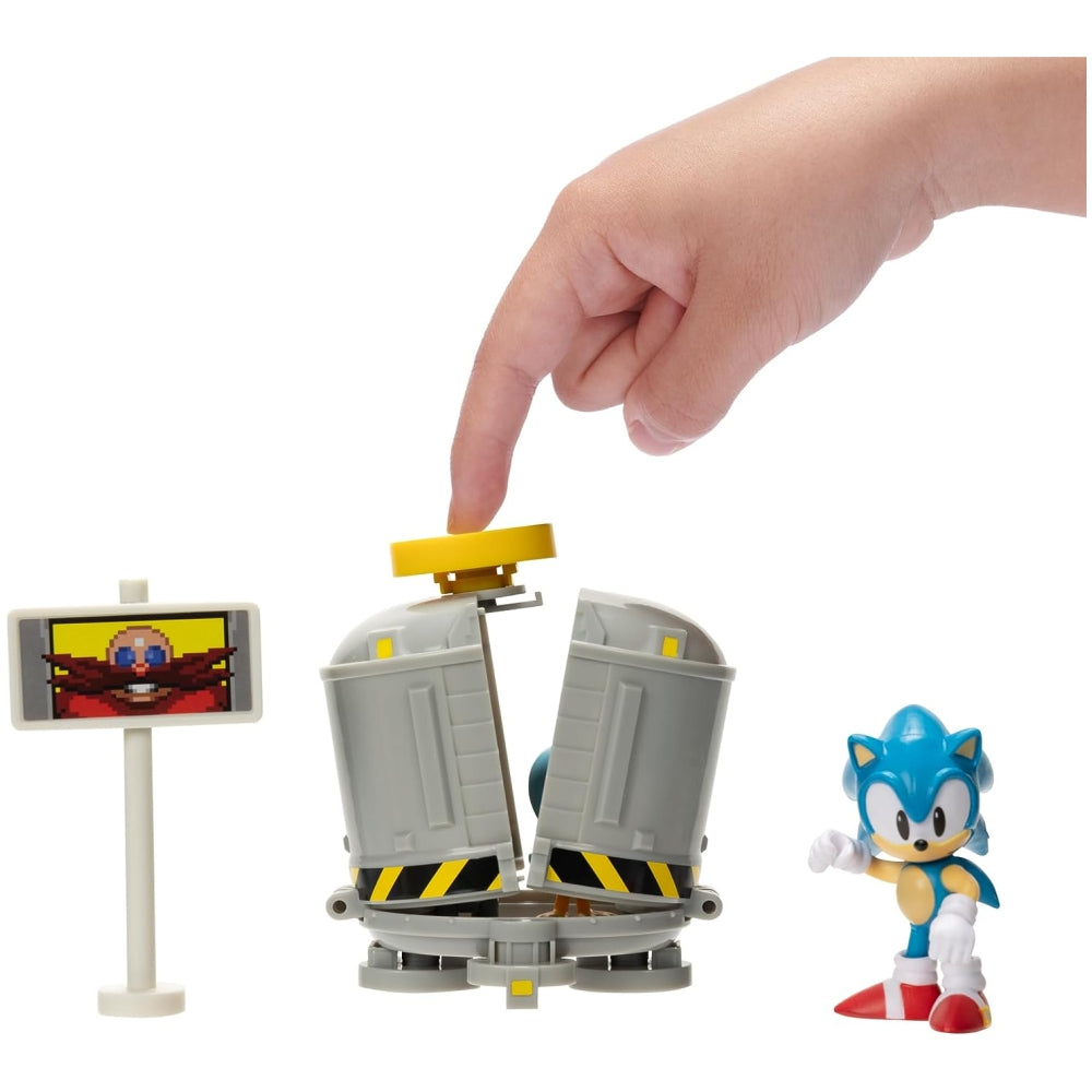 Sonic The Hedgehog 2.5&quot; Level Clear Diorama with Sonic, flicky &amp; Pocky