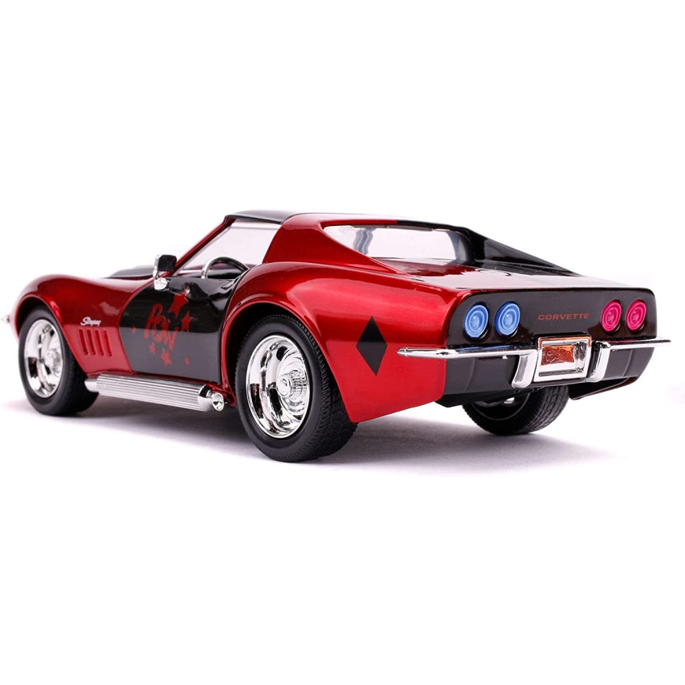 Jada Toys Street Fighter 1969 Chevrolet Corvette Stingray ZL1 Diecast  Vehicle with Cammy Figure 1:24 Scale