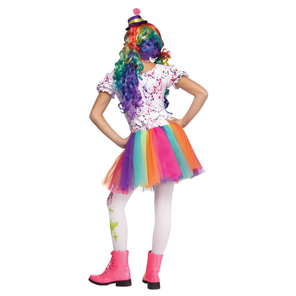 Fun World Crazy Color Clown Child Costume, 12-14