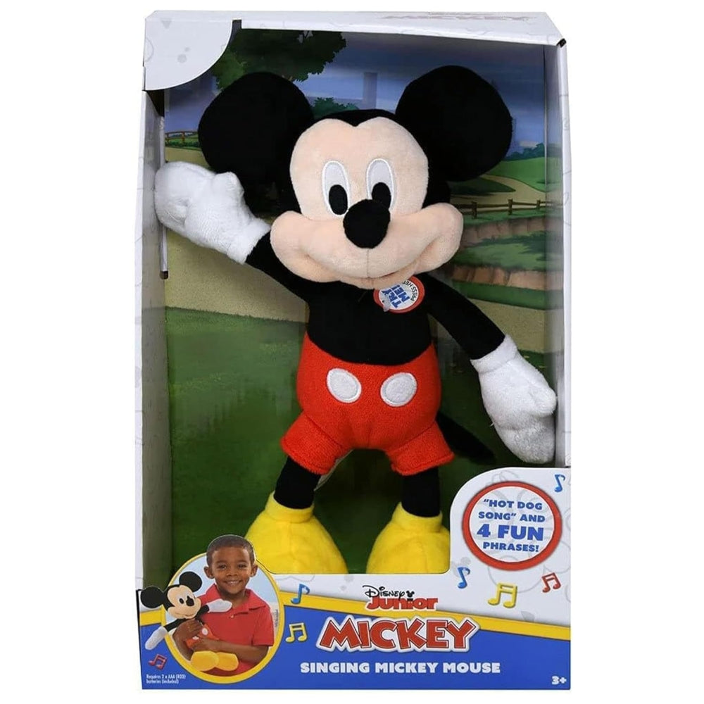 Disney Mickey ‘Hot Dog Song’ 12″ Singing Plush Toy – Interactive Musical Stuffed Animal for Kids (Ages 3+)