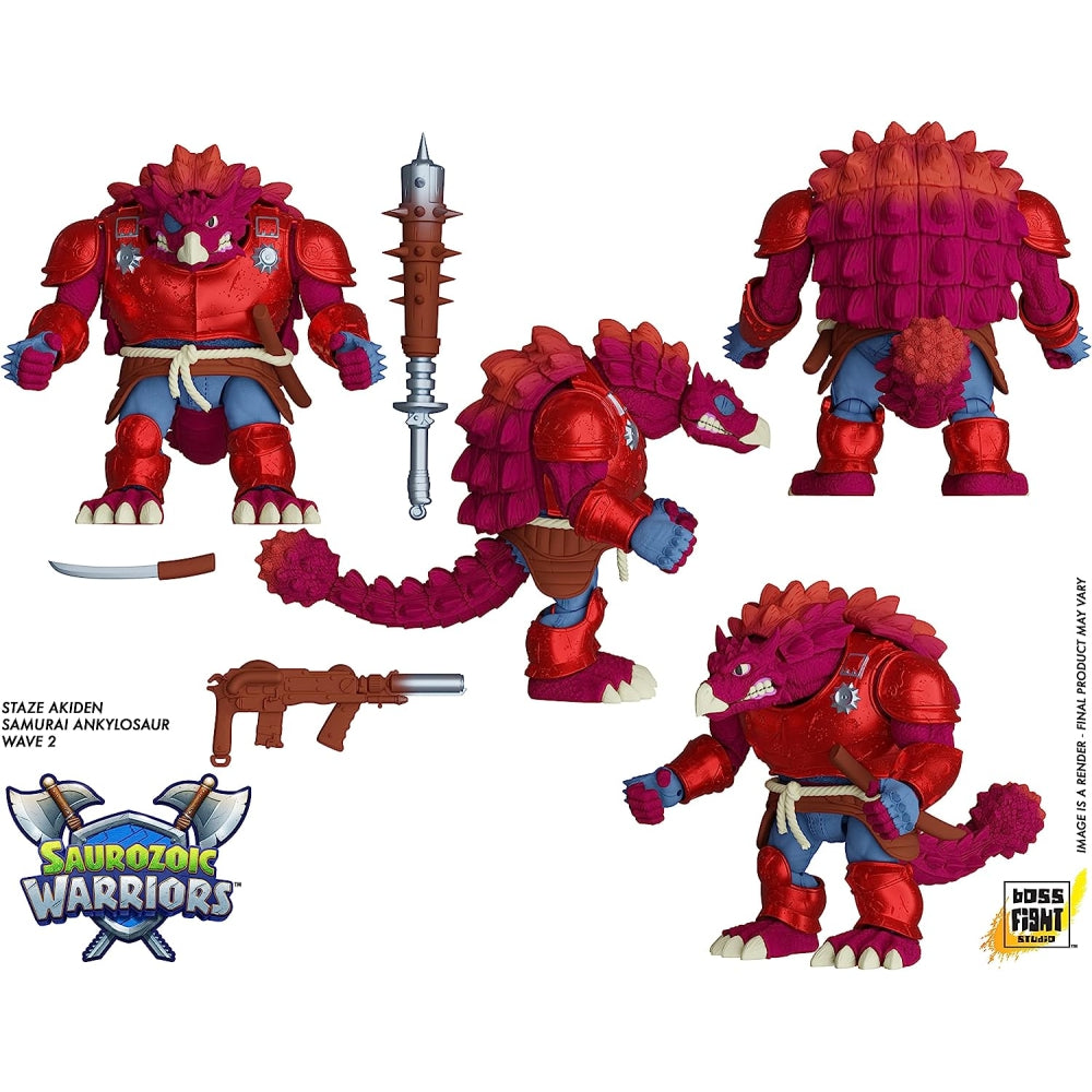 Saurozoic Warriors Action Figure: Staze Akiden