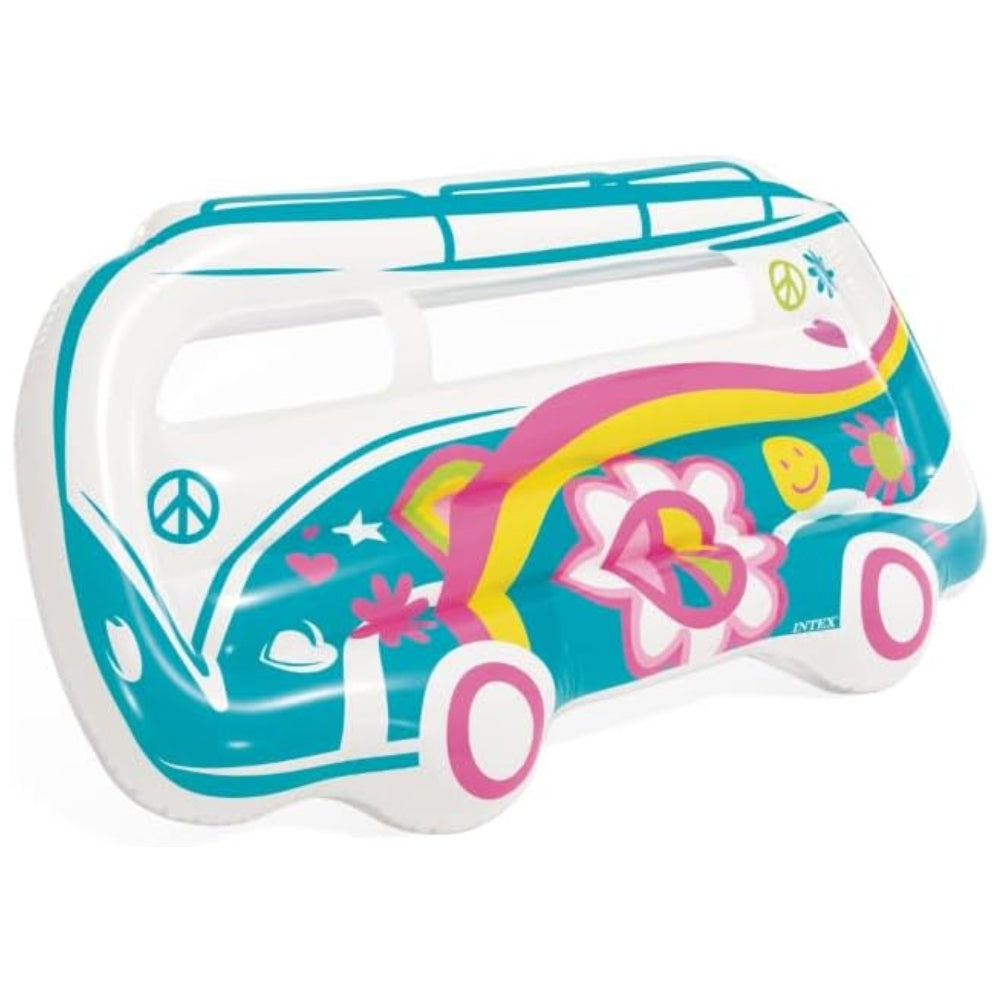 Intex Groovy Van Inflatable Pool Float – Retro Hippie Van Summer Float for Kids & Adults