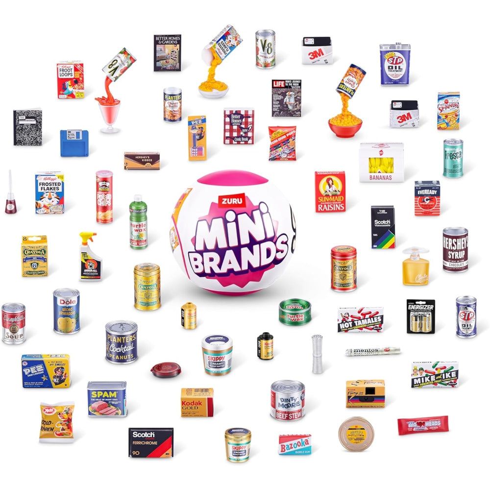 ZURU Mini Brands Retro Single Capsule – Mystery Mini Collectibles (60+ to Collect, Blind Capsule)