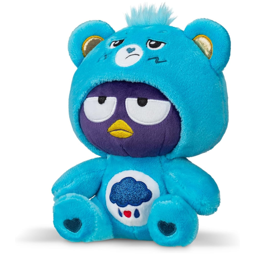 Care Bears x Hello Kitty Badtz-Maru as Grumpy Bear Plush 8” – Fun-Size Soft Stuffed Animal Toy (Ages 4+)