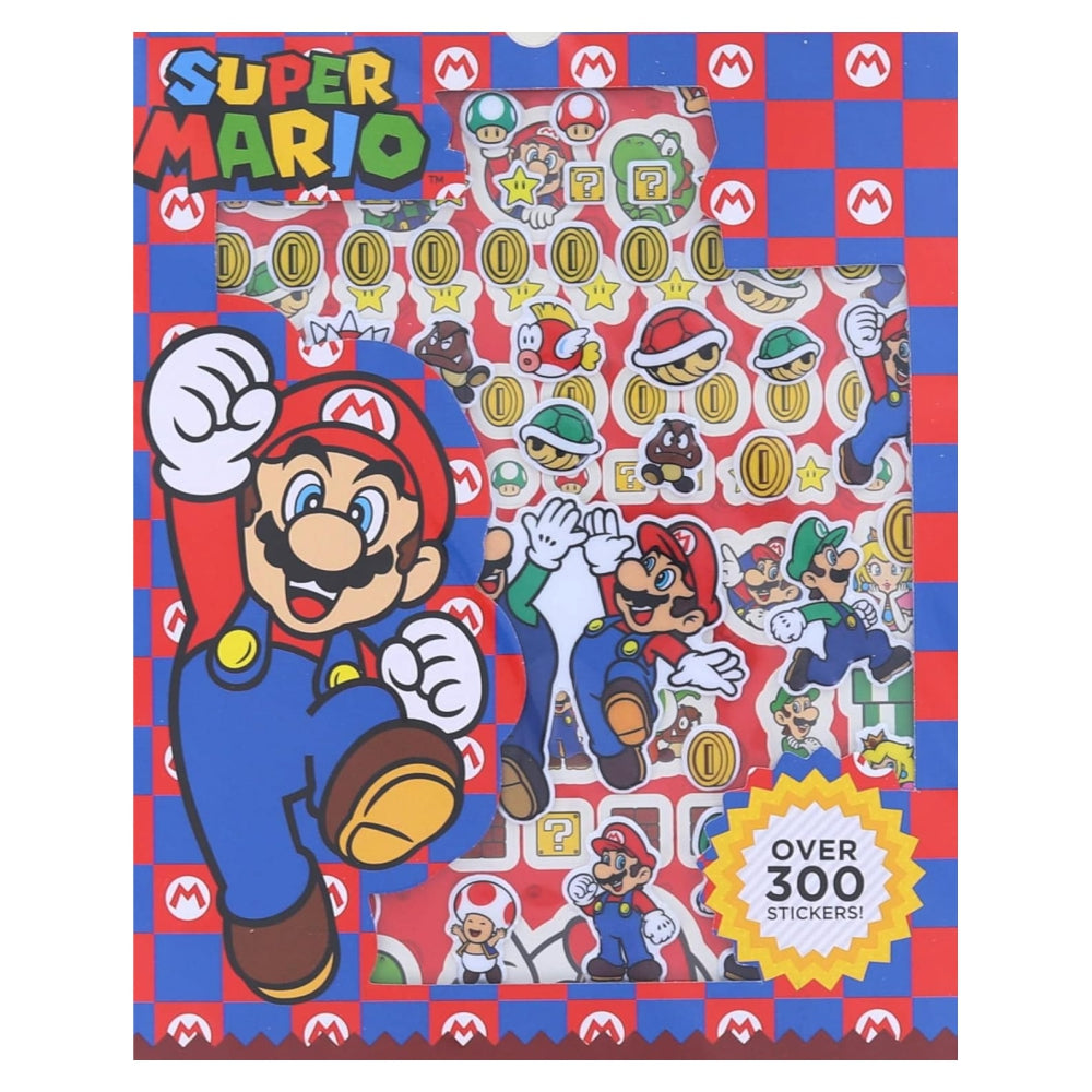 United Pacific Designs Mario Sticker Book with Puffy Stickers â€“ Assorted Super Mario Activity Pack