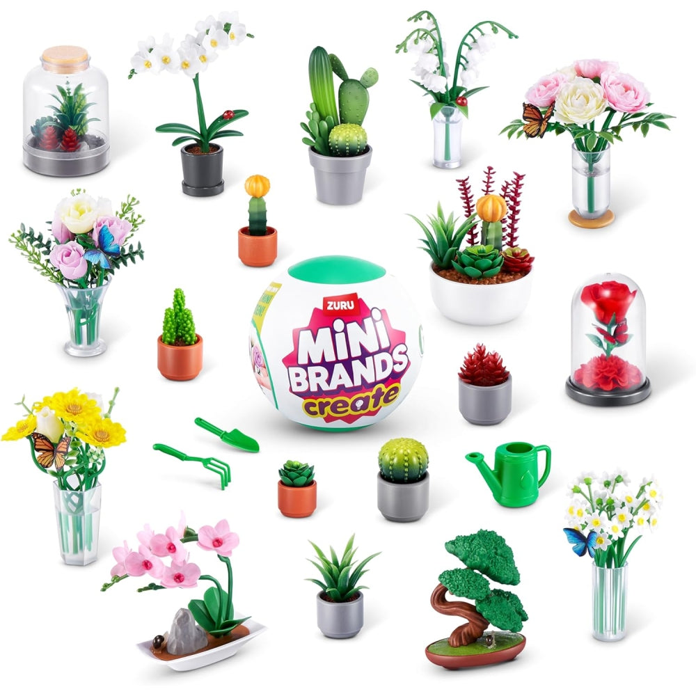 Mini Brands Create Garden Capsule by ZURU – DIY Mini Botanical Collectibles (Assorted)