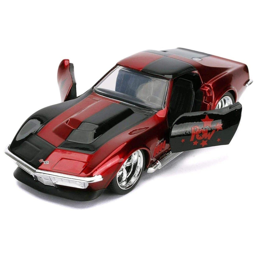 Jada Toys DC Comics 1:32 Harley Quinn 1969 Chevy Corvette Stingray Die-Cast Car