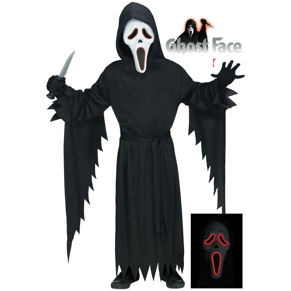 Fun World E.L. Ghost Face Adult Costume, One Size Fits Most