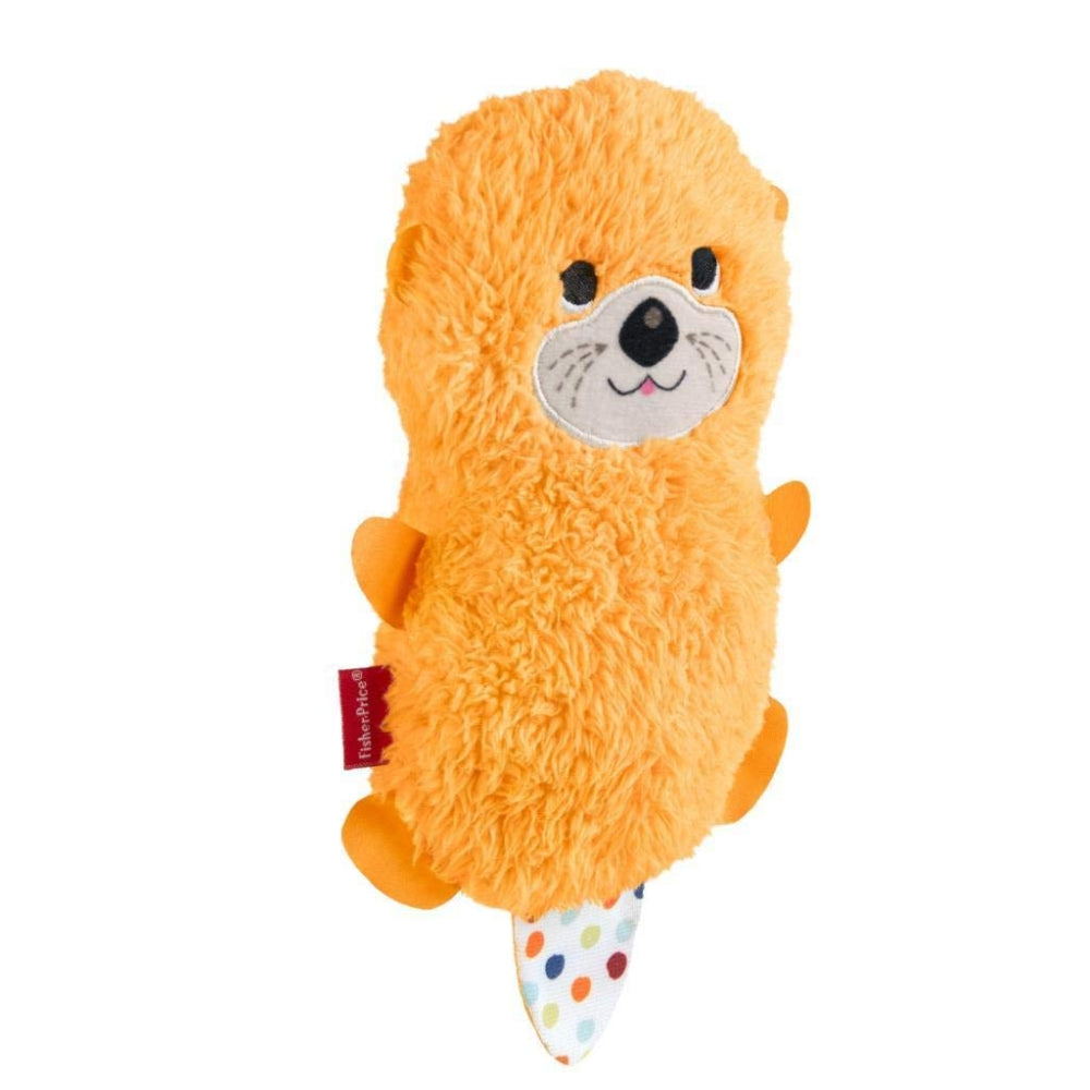 Fisher-Price Clipimals Universal Pacifier Holder – Soft Plush Otter Clip for Babies