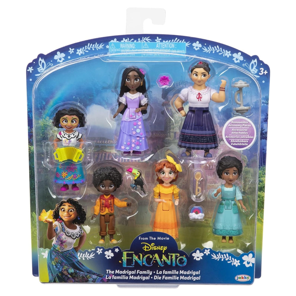 Disney Encanto Doll Figures, The Madrigal Family 6-Pack Set